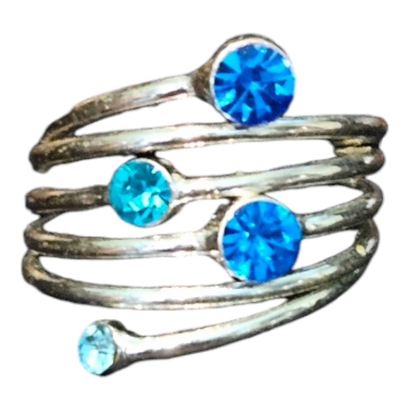 Women's Silvertone Birthstone Ring Size 7 - Picture 10 of 11